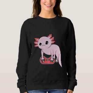 Sudadera Axolotl Pescado Jugando Videojuegos Divertidos Axo