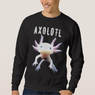 Sudadera Axolotl Pescado Mexicano Cute Amphibian Smilin