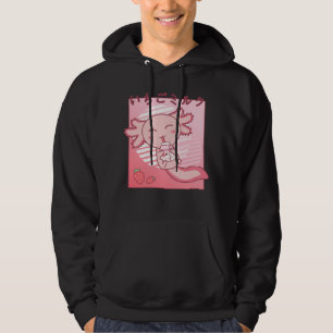 Sudadera Axolotl Strawberry Milk Retro Kawaii Japón Axolotl