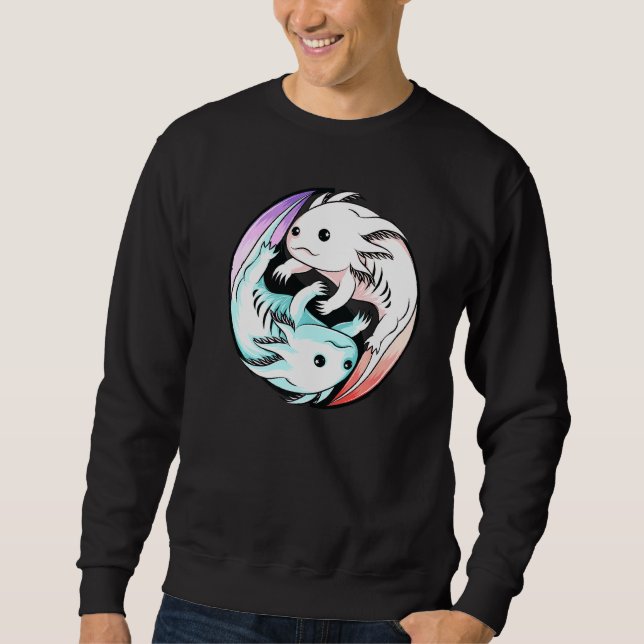 Sudadera Axolotl Yin Yang Cute Mexicanos Pescadores G (Anverso)