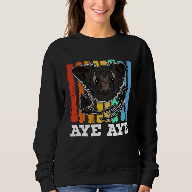 Sudadera Aye Aye Primates Lemurs Madagascar  14 (Anverso)