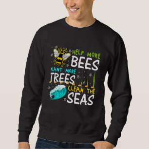 Sudadera Ayuda a Más Abejas a Plantar Más Árboles Camiseta