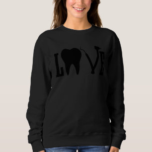 Sudadera Ayudante de estudiantes dentarios de amor de dient