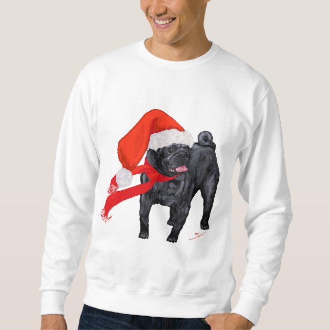 Sudadera Ayudante de Santa Pug (Anverso)