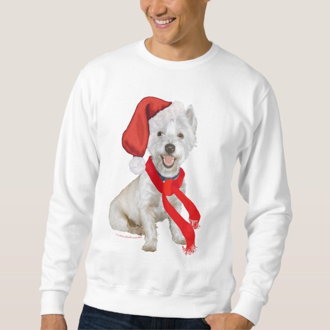 Sudadera Ayudante de Westie Santa (Anverso)