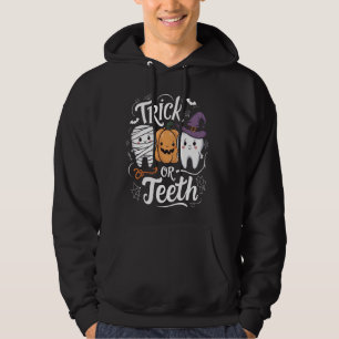 Sudadera Ayudante Dental De Trick O Teeth Halloween