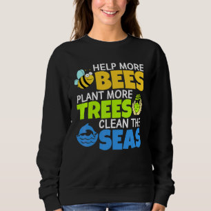 Sudadera Ayudar A Que Más Abejas Planten Más Árboles A Limp