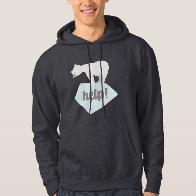 Sudadera Ayudar al oso polar (Anverso)