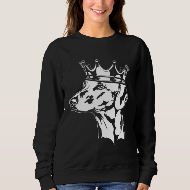 Sudadera Azawakh with crown dog greyhound mom (Anverso)