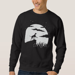 Sudadera Azawakh y Moon Halloween
