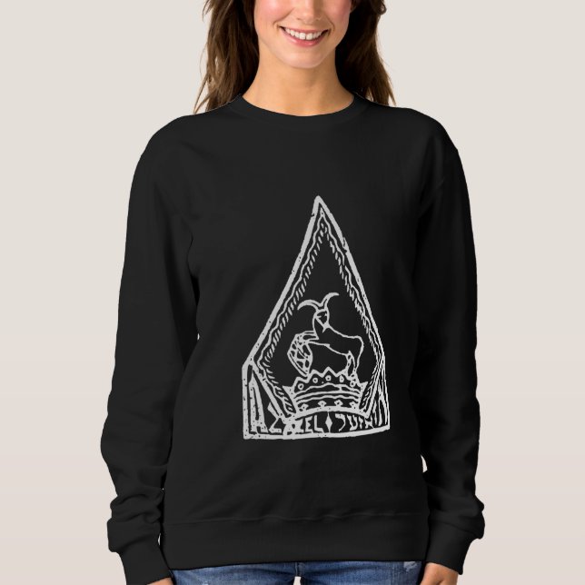 Sudadera Azazel Satan Goat Demon Grimoire Occult Tee (Anverso)