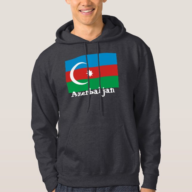 Sudadera Azerbaijan con la bandera (Anverso)
