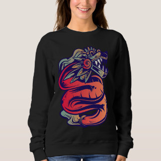 Sudadera Aztec God Quetzalcoatl Cool Snake Dragon Inca Maya