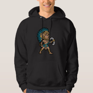 Sudadera Aztec Jaguar antiguo guerrero nativo mítico mexica