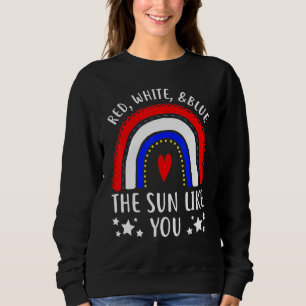 Sudadera Azul Blanco Rojo Azul El Sol Como Tú