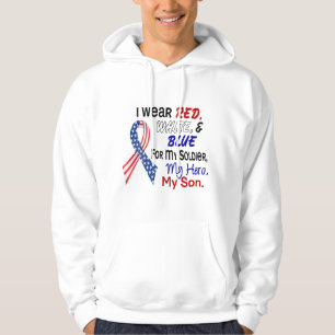 Sudadera Azul blanco rojo para mi hijo