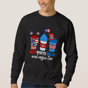 Sudadera Azul Blanco Rojo Y Café Hasta El 4 De Julio Patrio