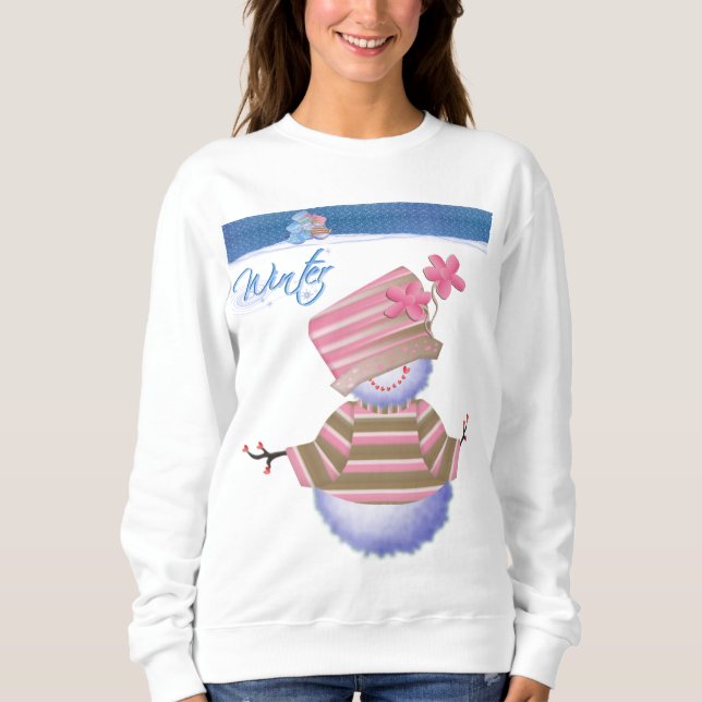 Sudadera Azul Cute de Invierno  (Anverso)