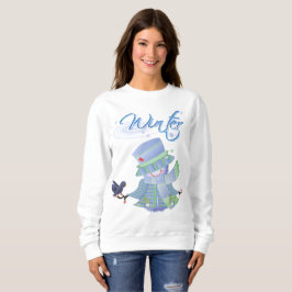 Sudadera Azul Cute de Invierno