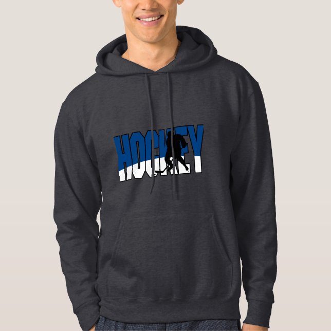 Sudadera azul de hockey (Anverso)