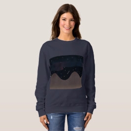Sudadera azul de la marina femenina con diseño de 