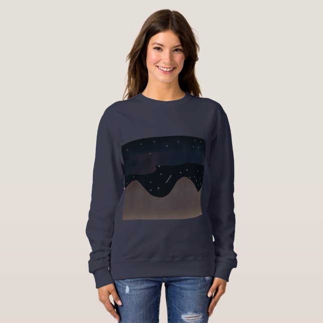 Sudadera azul de la marina femenina con diseño de  (Anverso completo)