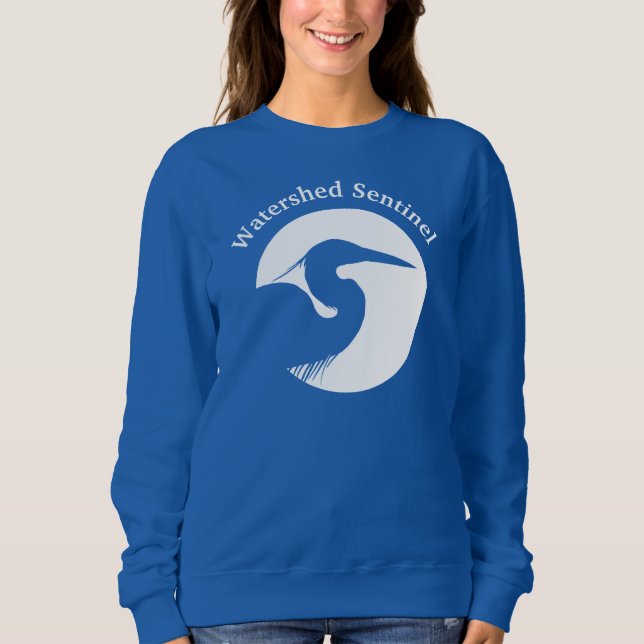 Sudadera azul de mujer (Anverso)