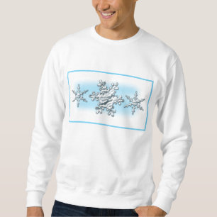 Sudadera Azul del Camiseta-bebé de los copos de nieve del