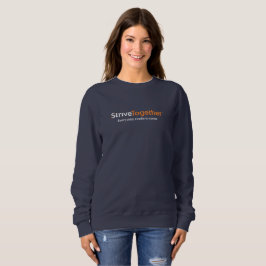 Sudadera azul marino de mujer