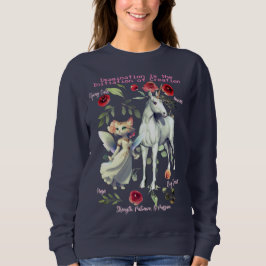 Sudadera (Azul marino) Gatos de unicornio de moda
