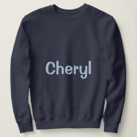 Sudadera azul marino para mujer con nombre persona