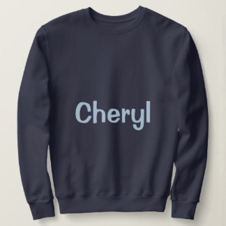 Sudadera azul marino para mujer con nombre persona