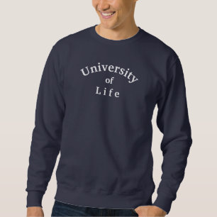 Sudadera azul marino University of Life Quote