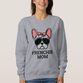 Sudadera Azul Merle Female Bulldog francés Frenchie Dog Mom