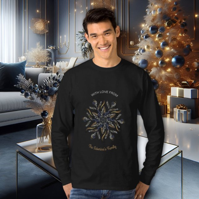 Sudadera Azul Oscuro y Dorado Chispas de Medianoche Estrell (Subido por el creador)