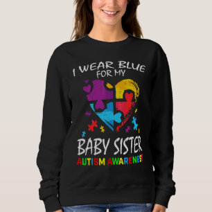 Sudadera Azul Para Hermana Bebé Autismo Sensibilización Niñ