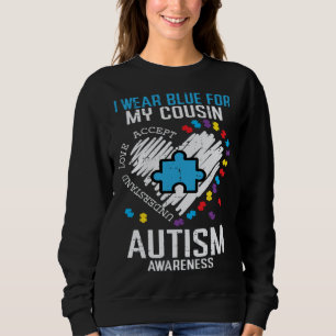 Sudadera Azul Para Primo Conciencia del Autismo ASD Familia