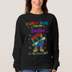 Sudadera Azul Por Mi Hermano Autismo Mes De Conciencia Pop 