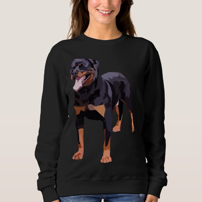 Sudadera Azul Rottweiler (Anverso)