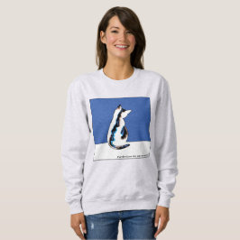 Sudadera Azul sudoroso de gato