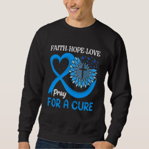 Sudadera Azul Tipo 1 Diabetes Cardiopatía Mariposa Religios