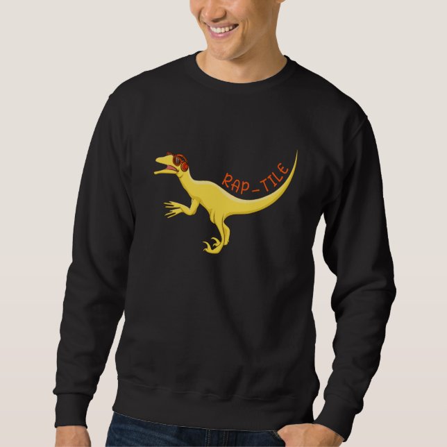 Sudadera Azulejo de rap Rapero Reptil Hip hop Música Rap (Anverso)