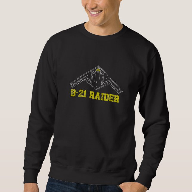 Sudadera B 21 Raider Stealth Bomber Aircraft Airplane Aviat (Anverso)