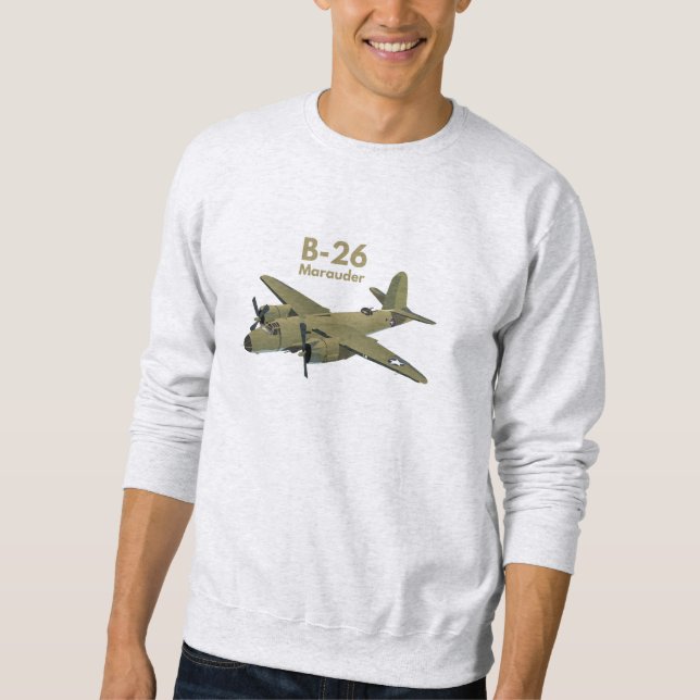 Sudadera B-26 Marauder WW2 con bomba mediana (Anverso)