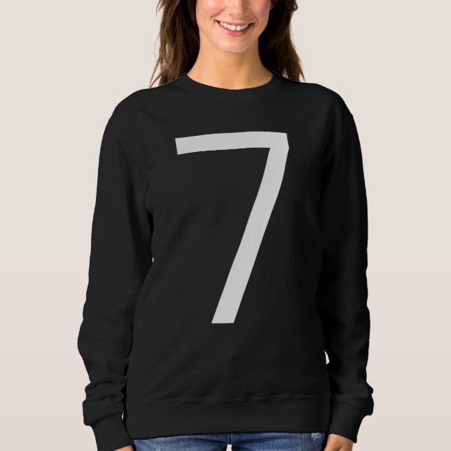 Sudadera B Day Number 7 Monogram Poppins Font Initial Alpha (Anverso)