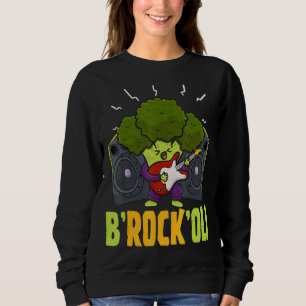 Sudadera B Rock Oli Broccoli Vegan Pun Vegetariano