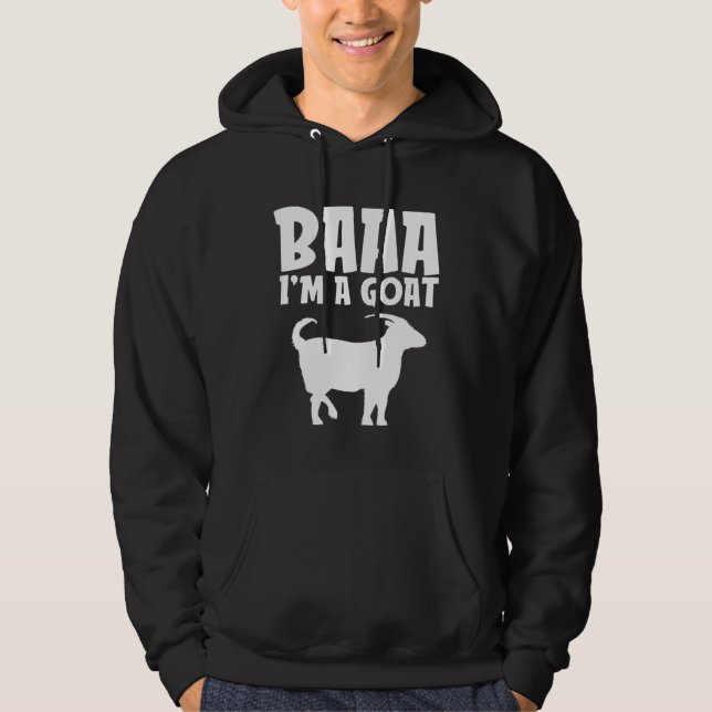 Sudadera Baa Im A Goat Lazy Halloween Vestidor (Anverso)