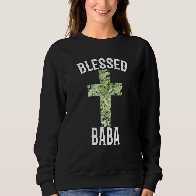 Sudadera Baba: Bendición para los hombres: cruz de vegetaci (Anverso)