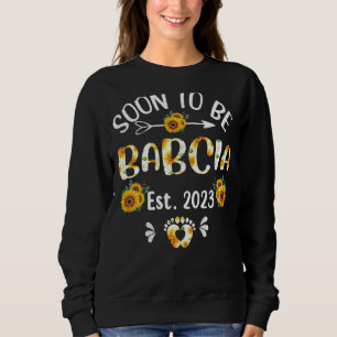 Sudadera Babcia 2023 Día de la Madre Girasol