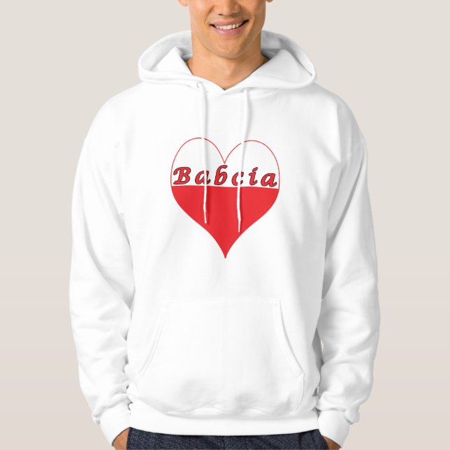 Sudadera Babcia Corazón Polaco (Anverso)
